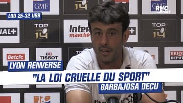 LOU 25-32 UBB : "La loi cruelle du sport" coach Garbajosa déçu et frustré de l'élimination 