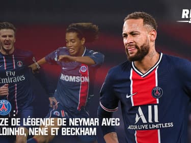 PSG : Le XI de légende de Neymar avec Ronaldinho, Nenê et Beckham