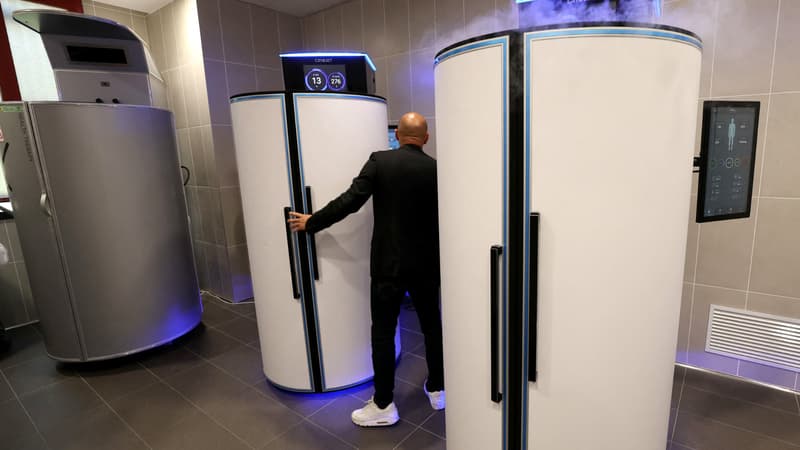 Une salle de cryothérapie au Centre International de Haute Performance du Val d'Oise, à Eaubonne, au nord de Paris, le 28 juin 2024.