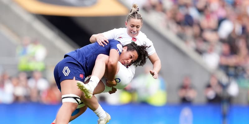  Teani Feleu lors d'Angleterre-France, le 26 avril 2025.