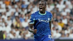 Timothy Weah lors du match de Ligue des champions entre l'OM et le Real Madrid - le 16/09/2025