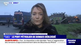 Retraites: le port pétrolier de Donges débloqué par les forces de l'ordre