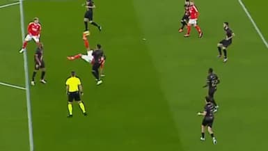 Angel Di Maria lors du match Benfica-Estrela, à Benfica le 23 novembre 2024