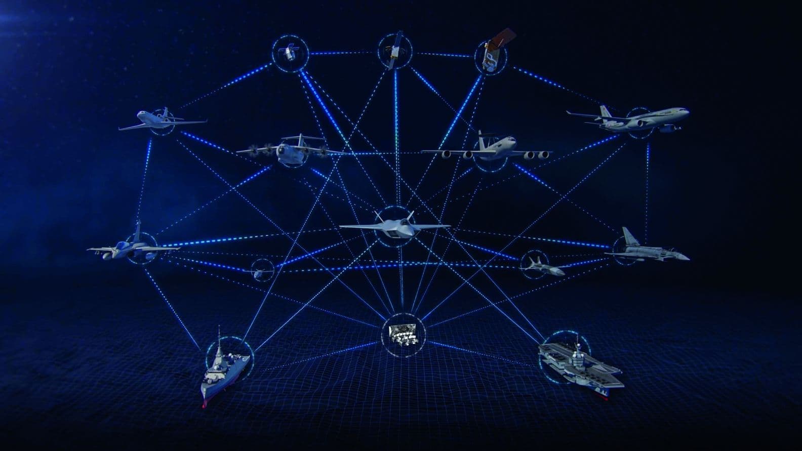 Représentation du système du combat aérien du futur.