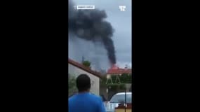 Incendie dans une usine en Ariège: les images témoins BFMTV
