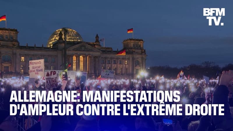 Allemagne: les images d'une mobilisation d'ampleur contre l'extrême droite dans tout le pays