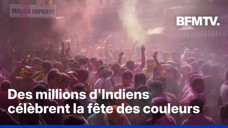 "Happy Holi": des millions d'Indiens dans les rues pour célébrer la fête des couleurs