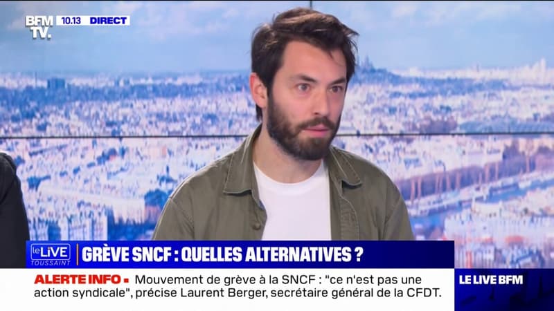 Grèves à la SNCF: Charles Billiard, porte-parole de FlixBus, assure qu'il 