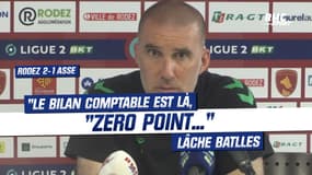 ASSE : "Le bilan comptable est là, zéro point..." lâche Batlles après la défaite à Rodez