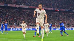 Harry Kane avec le Bayern Munich contre le Dinamo Zagreb