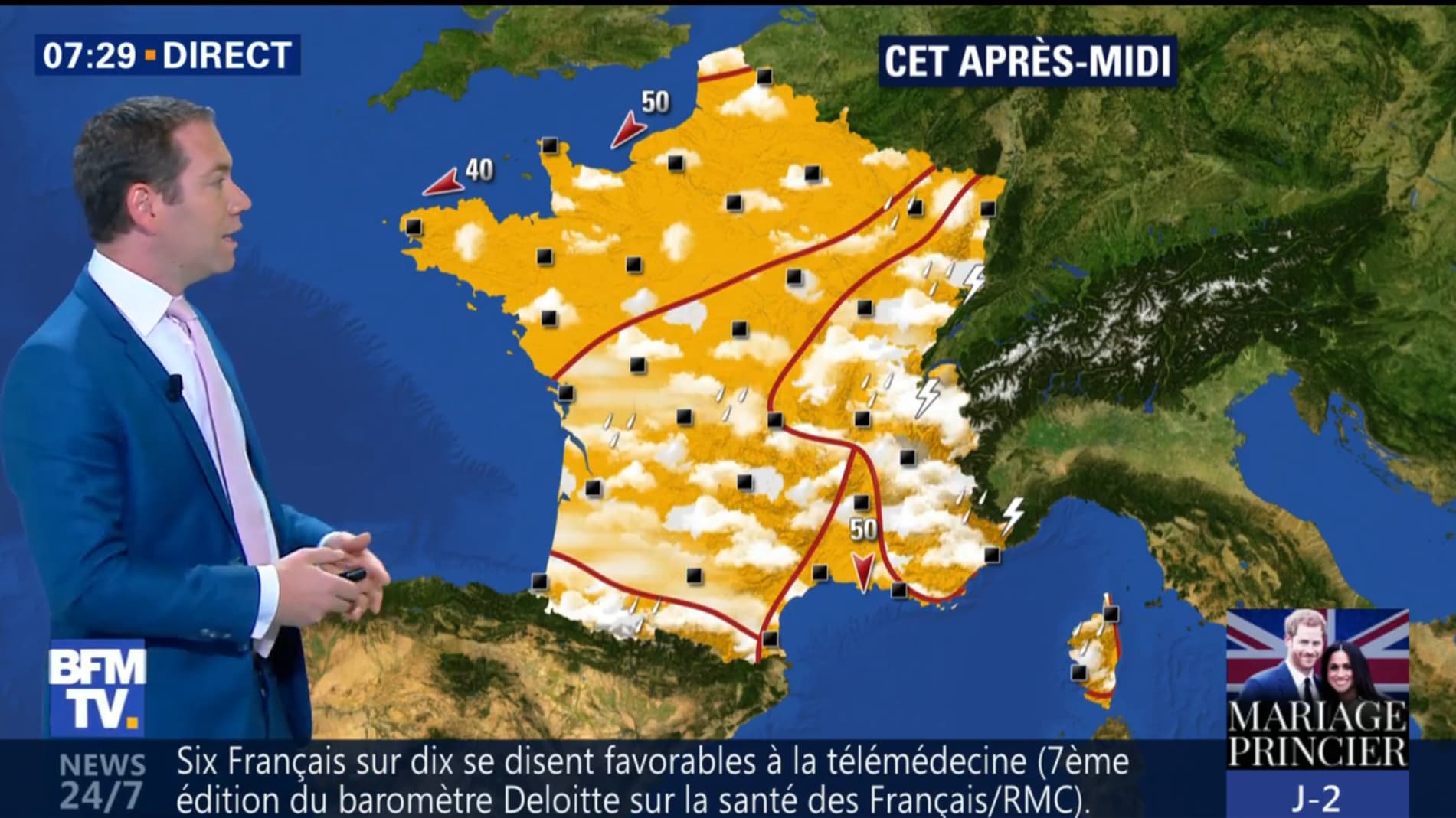 Météo jeudi 17 mai l'après-midi Météo jeudi 17 mai l'après-midi