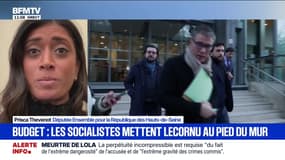 "On est dans cette volonté d'assurer la stabilité du pays (...) pour permettre d'offrir au pays un budget au 31 décembre", déclare Prisca Thevenot (EPR)