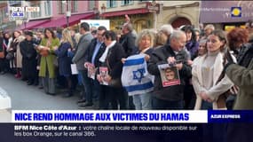 Nice: un hommage rendu aux victimes du Hamas