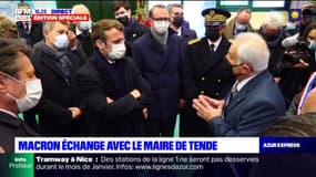 Alpes-Maritimes: l'émotion du maire de Tende lors du passage d'Emmanuel Macron dans la vallée de la Roya