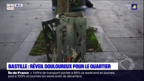 Paris: réveil douloureux dans le quartier de Bastille après les tensions qui ont émaillé la manifestation contre la loi "sécurité globale"