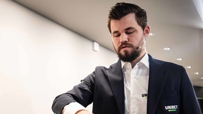 Le multiple champion du monde d'échecs Magnus Carlsen, à Stockholm le 30 janvier 2020