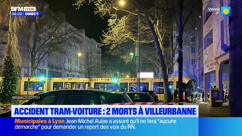 Une collision entre un tramway et une voiture à Villeurbanne fait 2 morts