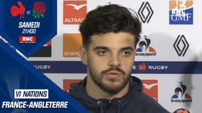 XV de France : Pour Ntamack, le match contre l'Angleterre sera "un match comme un autre"
