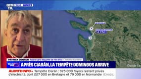 "Des rafales de 130km/h peuvent faire beaucoup de dégâts": Le maire de l'Île-d'Aix (Charente-Maritime) s'inquiète de l'état d'un rempart de sa commune avant l'arrivée de la dépression Domingos 