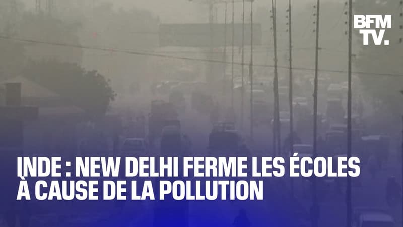 Inde: étouffée par une pollution extrême, New Delhi ferme les écoles pendant une semaine