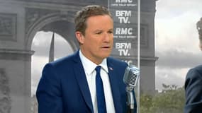 Nicolas Dupont-Aignan, au micro de BFMTV-RMC.