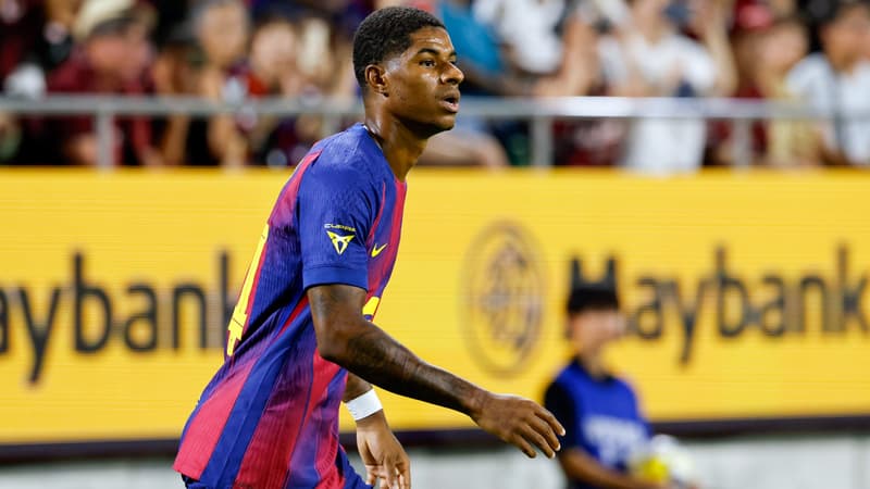 Marcus Rashford lors du match amical face à Vissel Kobe, le 27 juillet