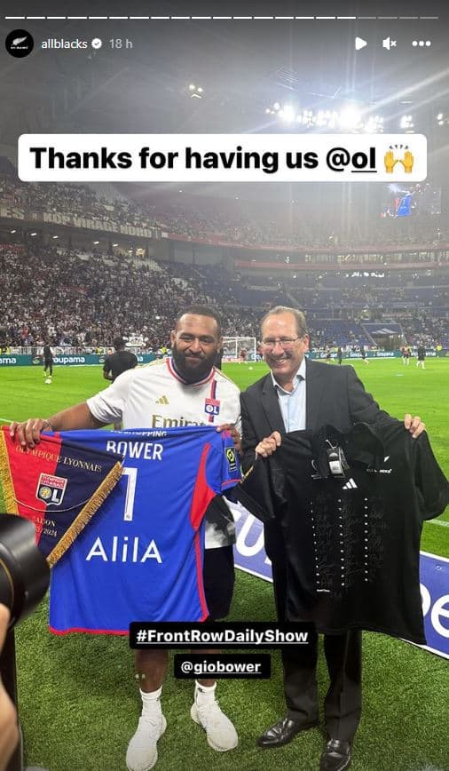 George Bower (Nouvelle-Zélande) a assisté à OL-Le Havre, dimanche 17/09/2023