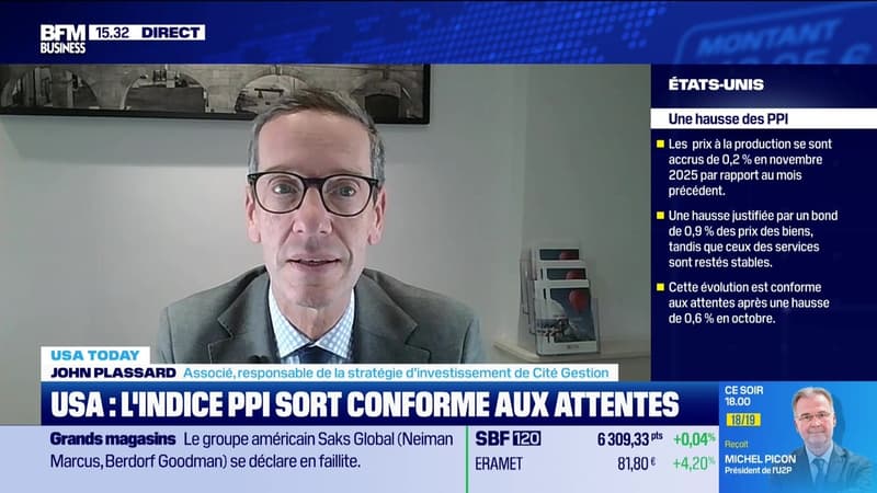 USA Today : USA, l'indice PPI sort conforme aux attentes, par John Plassard - 14/01