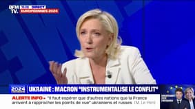 Envoi d'instructeurs français en Ukraine: "Je n'y suis pas favorable", indique Marine Le Pen