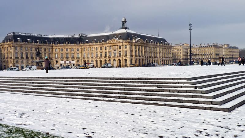 Bordeaux sous la neige.