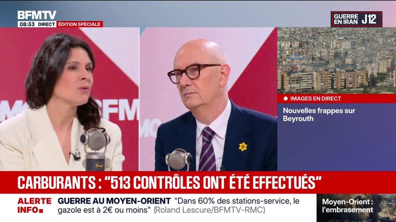 Hausse des prix du carburant: "513 contrôles ont été effectués", selon Roland Lescure, ministre de l'Economie et des Finances