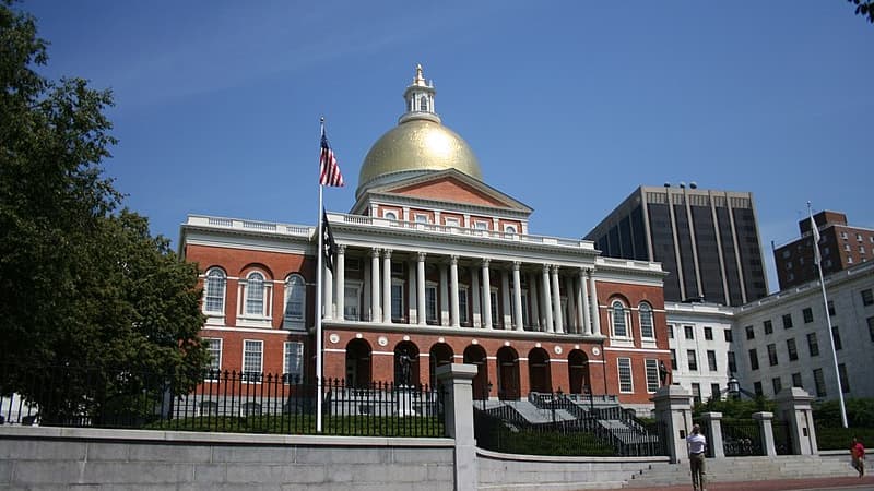 Le capitole du Massachusetts à Boston. Photo d'illlustration 