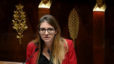 La patronne des députés Renaissance Aurore Bergé, le 3 octobre 2022, à l'Assemblée nationale, à Paris.