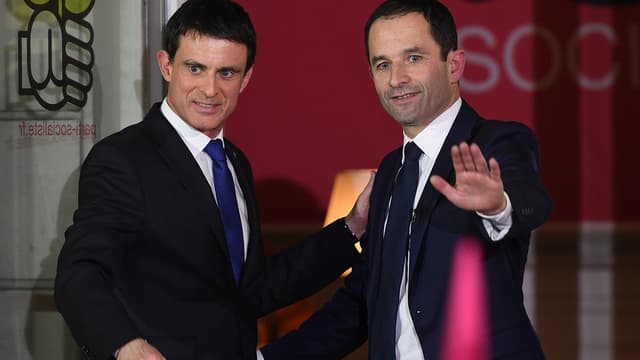 Manuel Valls et Benoît Hamon.