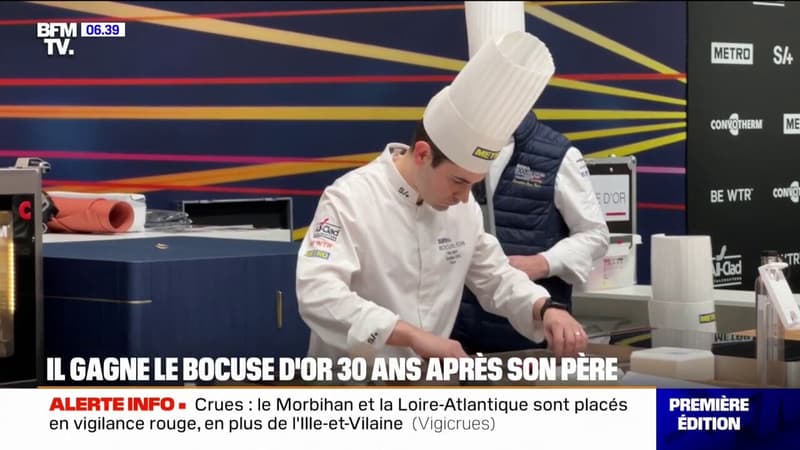 Bocuse d'Or: Paul Marcon gagne le prix, trente ans après son père