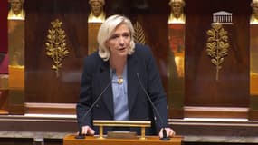 Marine Le Pen, le 16 octobre 2025, à l'Assemblée nationale 