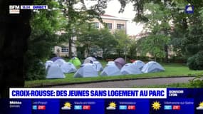 Croix-Rousse : des jeunes migrants ont posé leur tente dans un parc