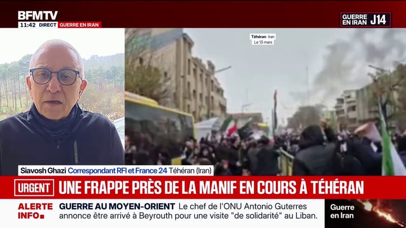 Guerre au Moyen-Orient: un mort lors d'une frappe près de la manifestation en cours à Téhéran (Iran)