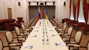 Le lieu de la rencontre entre les délégations ukrainiennes et russes au Bélarus