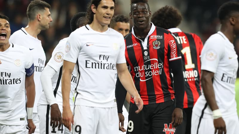 Malgré la victoire de Nice à l'Allianz Riviera contre le PSG (3-1), Mario Balotelli ne devrait pas revoir Edinson Cavani au classement.