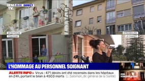 Les Français applaudissent et chantent pour le personnel soignant