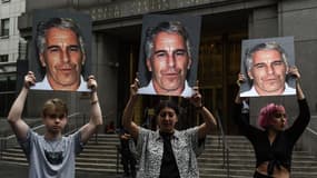 Une manifestation contre Jeffrey Epstein