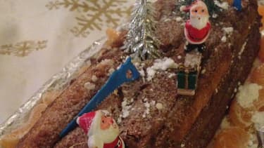La traditionnelle bûche de Noël
