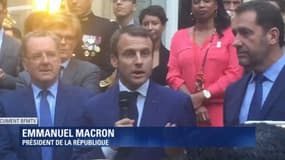 Emmanuel Macron, à l'Hôtel de Clermont. 