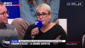 FORUM BFM - Pouvoir d'achat: "On prend de moins bonnes marques et on mange moins de steak", ironise Aurélie, agent immobilier 