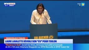 Municipales 2026 à Toulon: Laure Lavalette, députée RN, présente lors d'un meeting les 15 premiers profils figurants sur sa liste