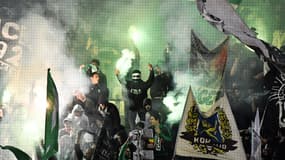 Des supporters de Saint-Etienne