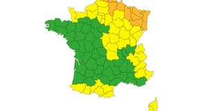 11 départements sont en vigilance orange neige-verglas.