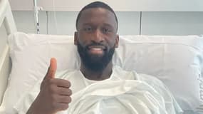 Antonio Rüdiger après son opération du genou gauche, le 29 avril 2025