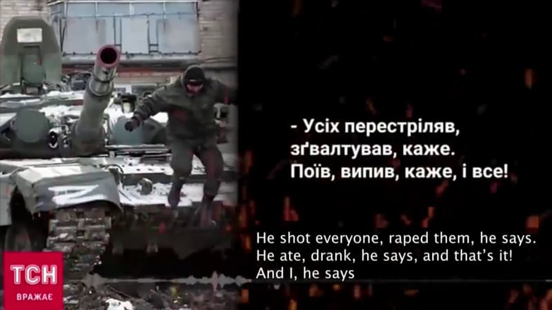 La télévision ukrainienne diffuse des échanges accablants entre soldats russes